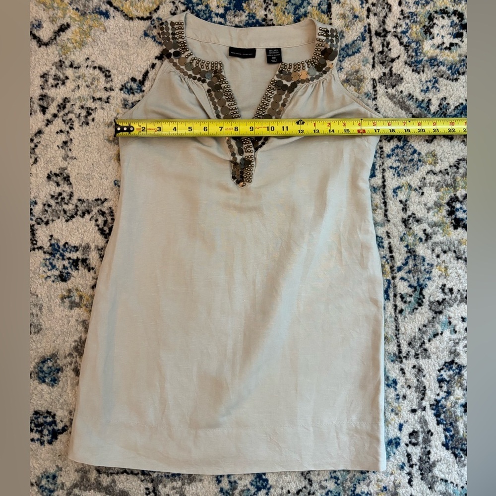 New York & Company Khaki Embellished Mini Dress - Picture 5 of 8